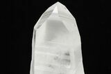 Pristine, Natural Quartz Crystal Point on Metal Stand - Brazil #206906-3